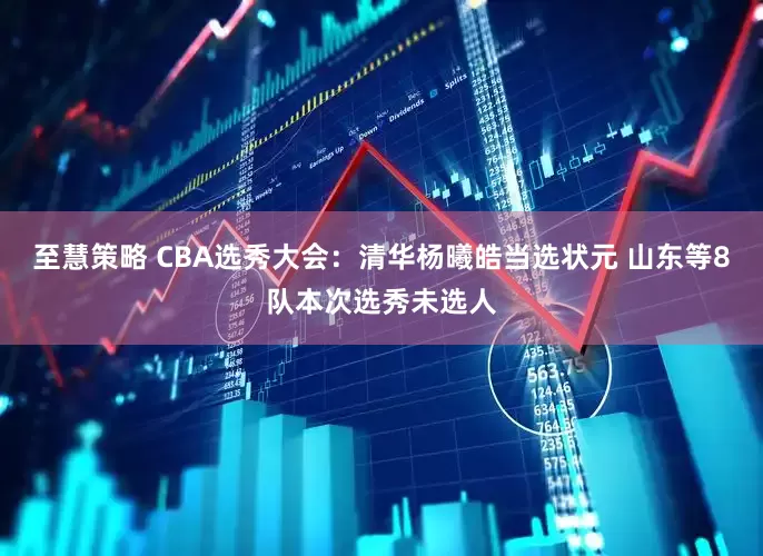 至慧策略 CBA选秀大会：清华杨曦皓当选状元 山东等8队本次选秀未选人